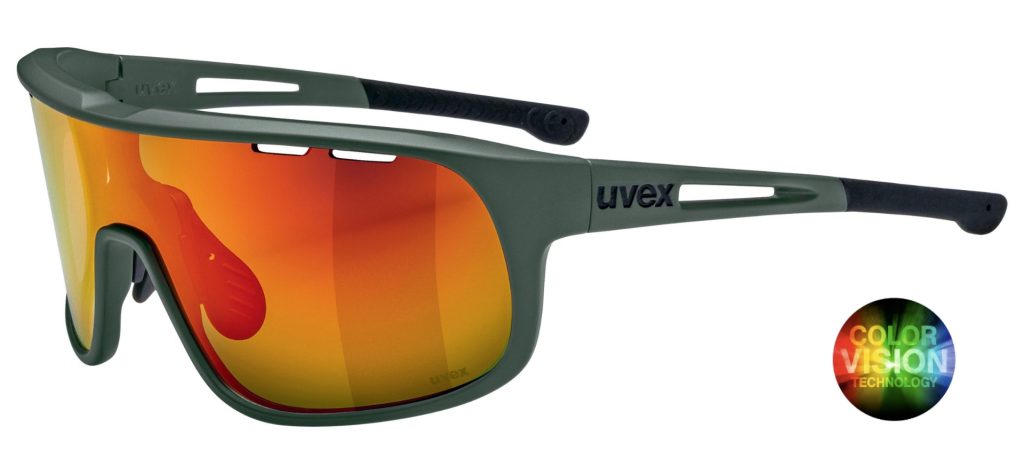 uvex RXs 4300 khaki-red mirror